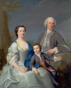 Sir Robert och Lady Smyth med sin son Hervey